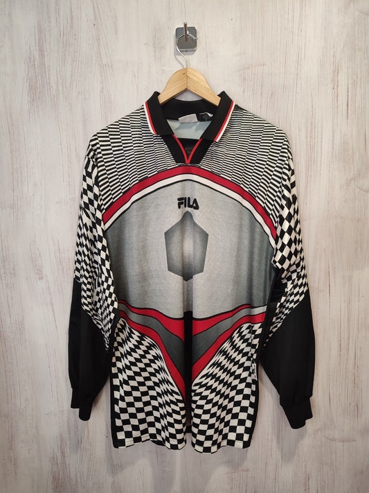 Vintage 1990's 90's goalkeeper Sz L shirt jersey kit soccer football L/S Fila GK