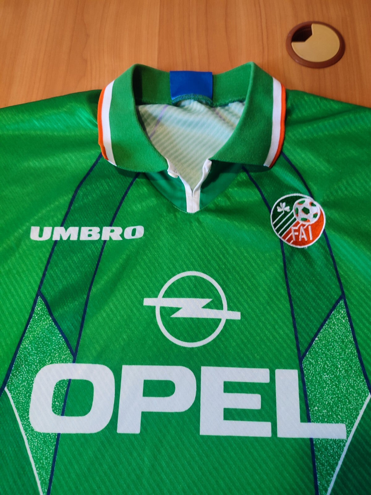 Republic of Ireland 1995 1996 home Size 2XL Umbro shirt jersey football kit XXL