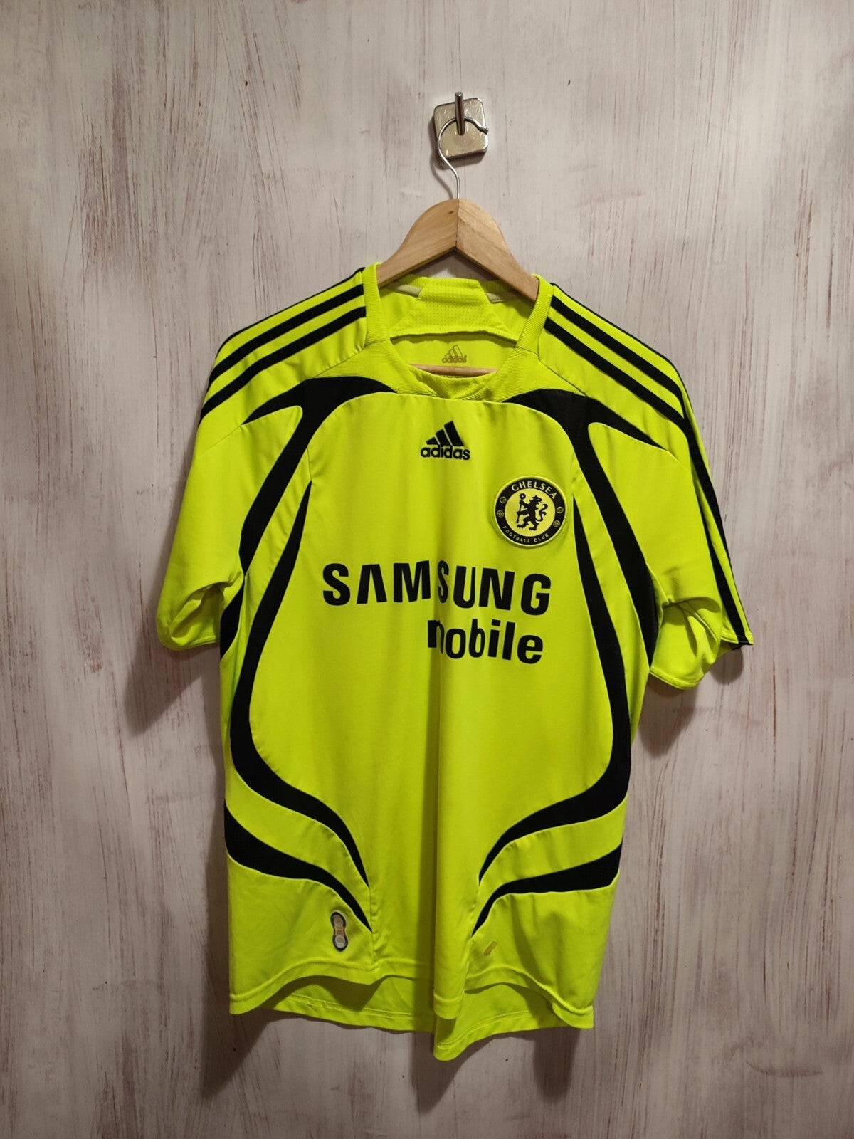 Chelsea London 2007 2008 away Size M Adidas shirt soccer jersey football kit tee