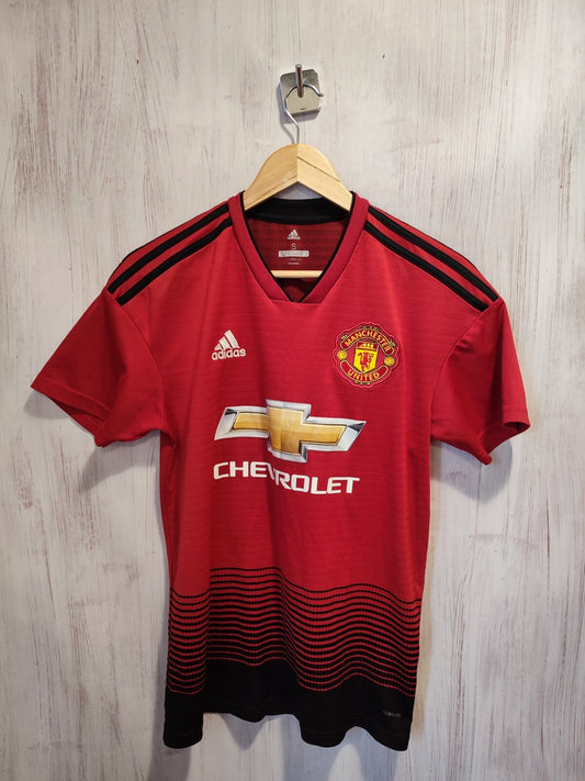 Manchester United 2018 2019 home Size S Adidas soccer shirt jersey football kit
