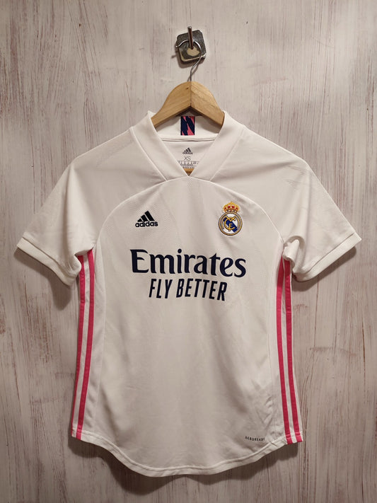Women Real Madrid 2020 2021 home Sz XS Adidas shirts jersey football kit trikot