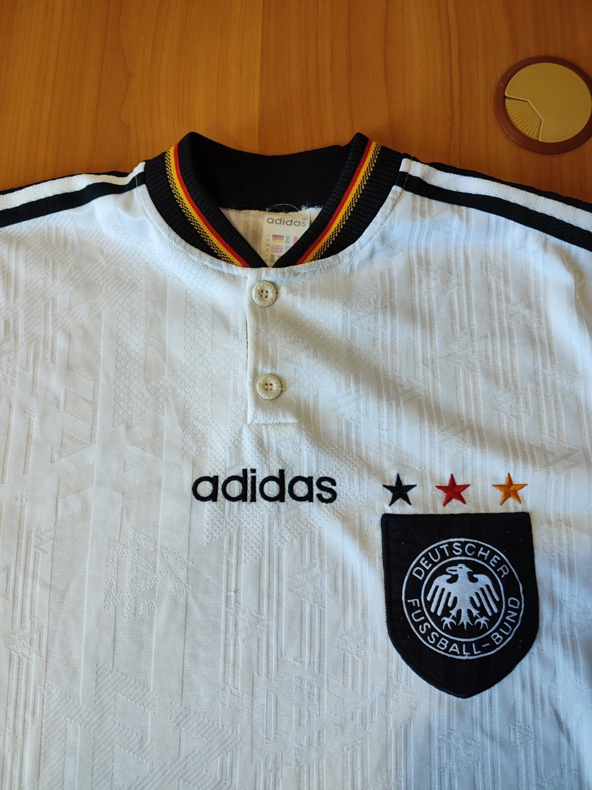 Germany 1996 1997 1998 home Sz M Adidas Deutschland shirt jersey soccer kit tee