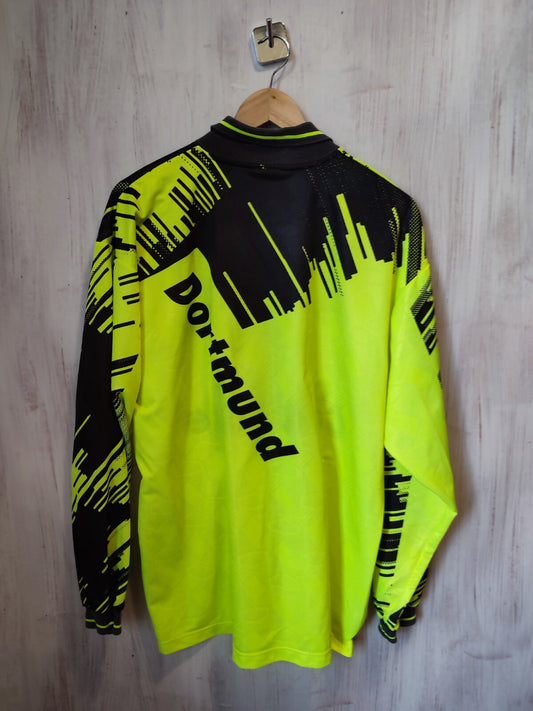 Borussia Dortmund 1993 1994 home Sz L BVB jersey shirt football UEFA Cup kit L/S