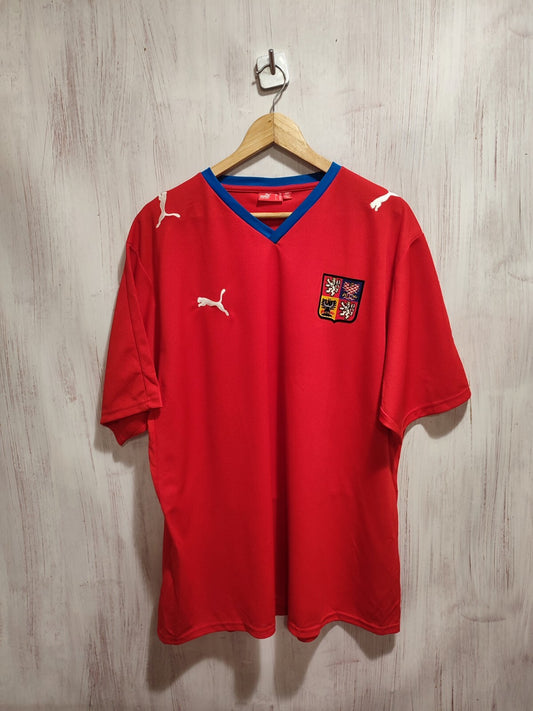 Czech Republic 2008 2009 home Size 2XL Puma shirt jersey football soccer kit XXL