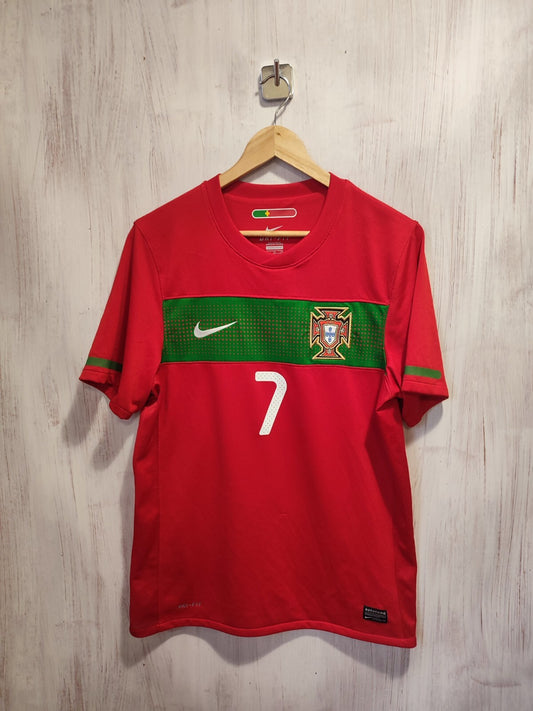 Portugal 2010 2011 2012 home Sz S soccer shirt jersey Nike football kit Ronaldo