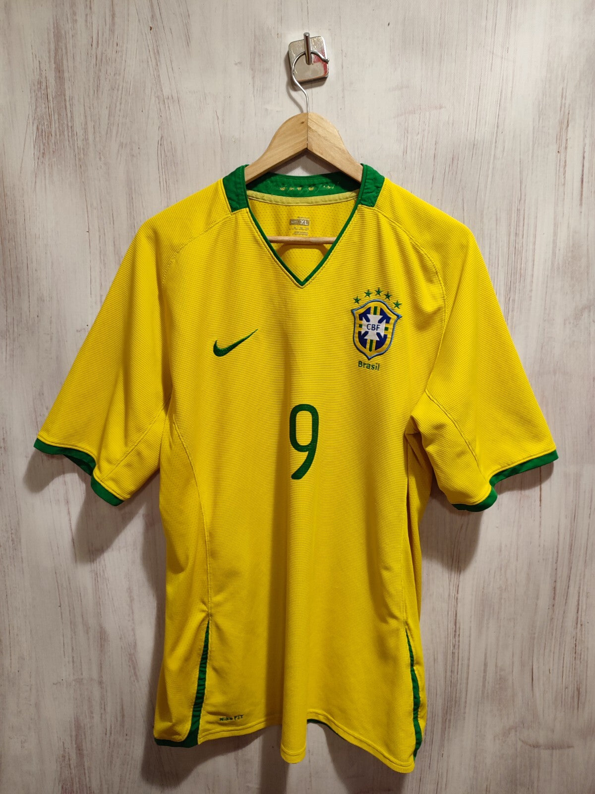 Brasil 2008 2009 2010 home Sz XL soccer shirt football kit Brazil jersey maillot