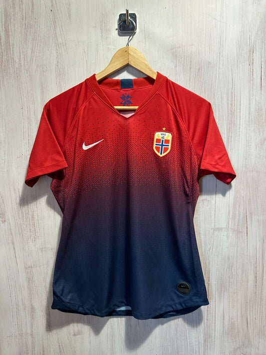 women's Norway 2019 2020 home Sz L Nike shirt jersey soccer football trikot kit