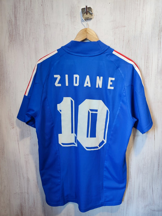 France 2002 2003 2004 home Size L Adidas shirt jersey football soccer kit Zidane