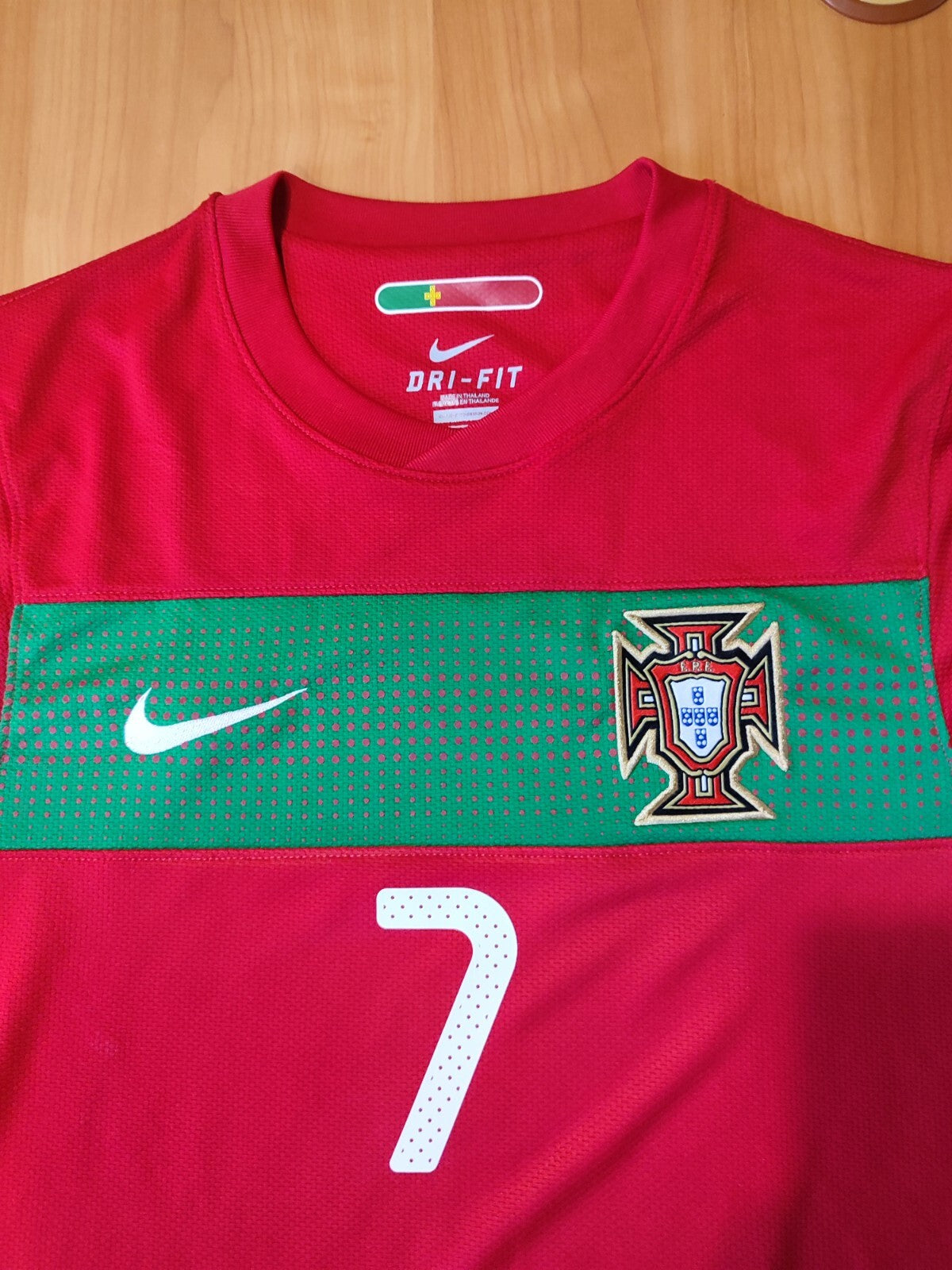 Portugal 2010 2011 2012 home Sz S soccer shirt jersey Nike football kit Ronaldo