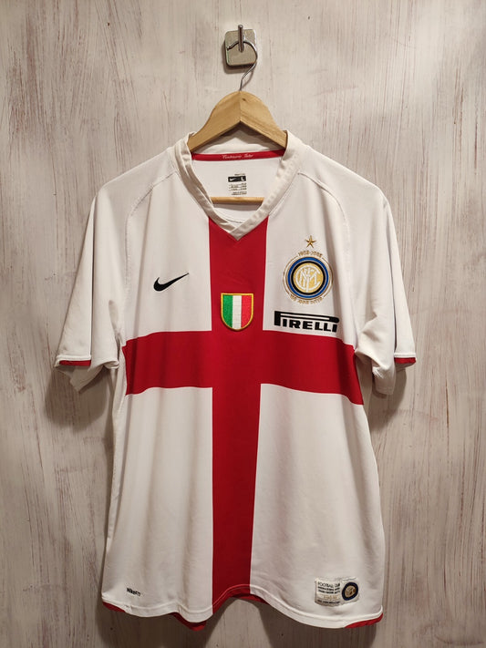 Inter Milan 2007 2008 away Sz L shirt jersey soccer football kit tee Ibrahimovic