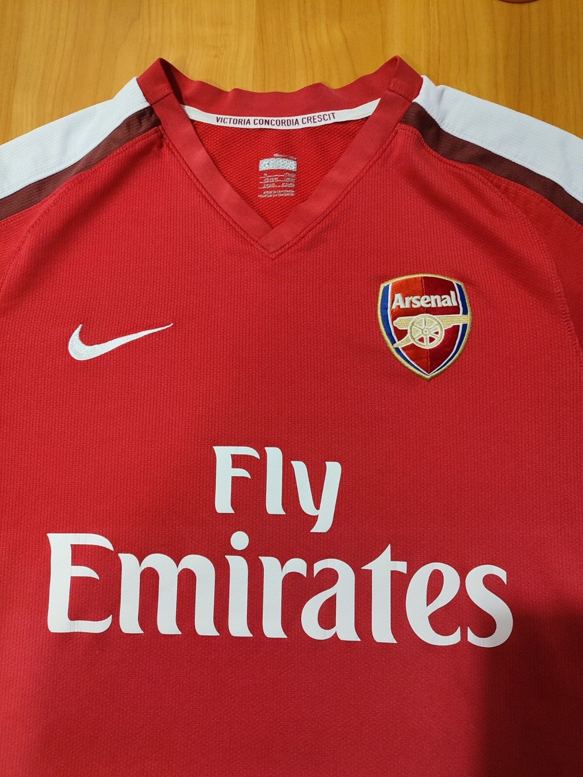 Arsenal London 2008 2009 2010 home Size M Nike football shirt soccer jersey kit