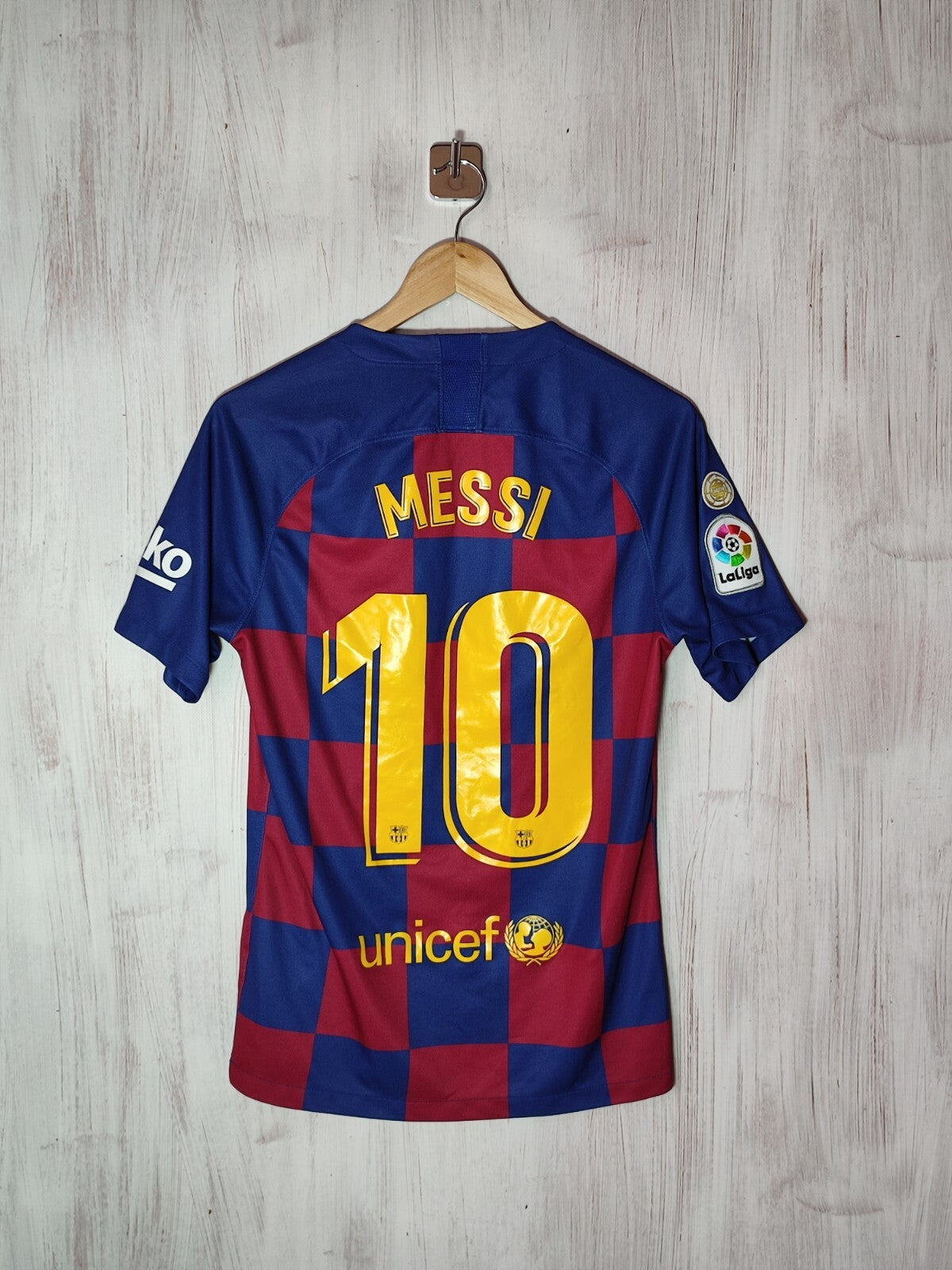 FC Barcelona 2019 2020 home Size S Nike shirt jersey kit soccer football Messi