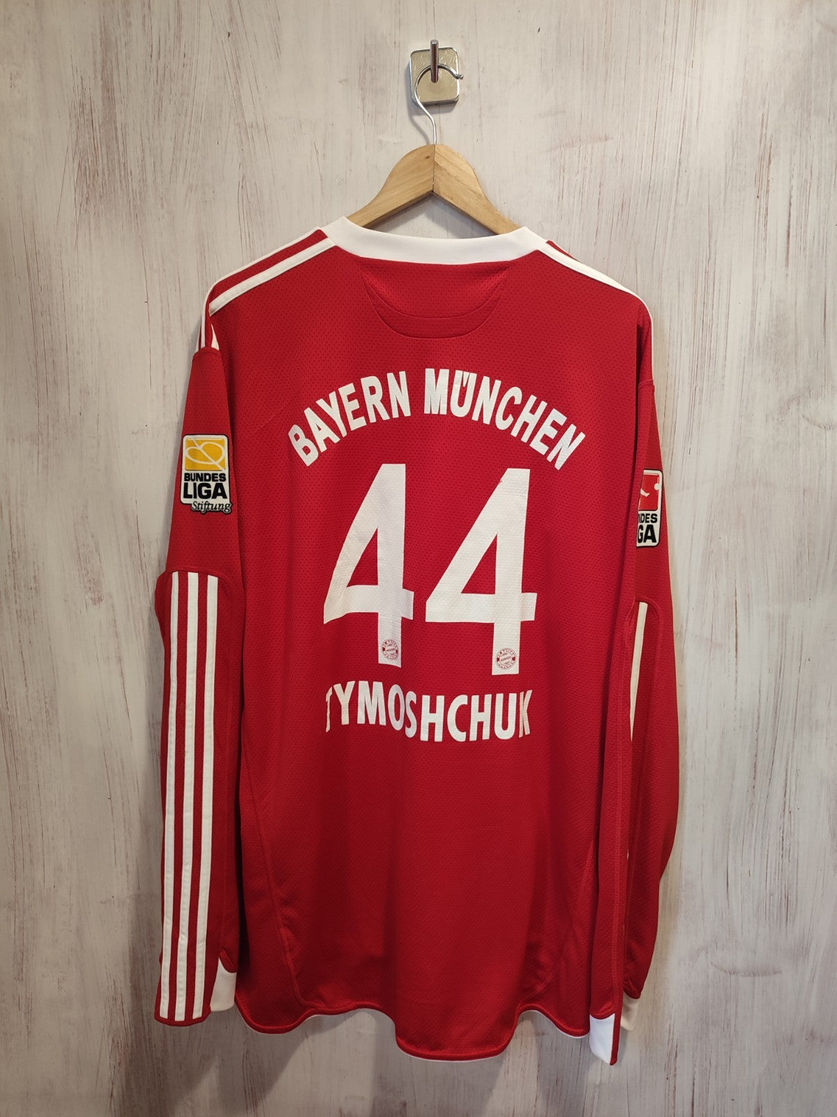 Bayern Munich 2009 2010 home Sz 2XL shirt jersey football L/S kit XXL Tymoshchuk