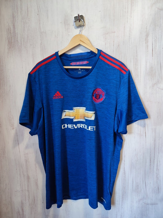 Manchester United 2016 2017 away 2XL Adidas shirt jersey football soccer kit XXL