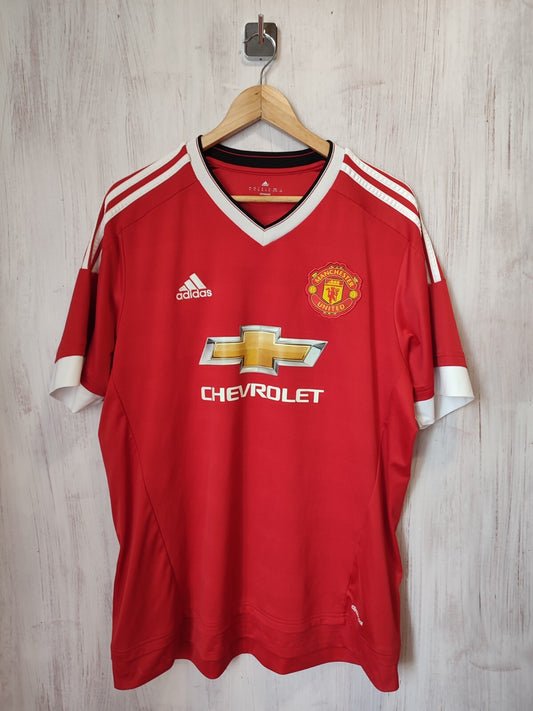 Manchester United 2015 2016 home Size XL Adidas soccer shirt jersey football kit