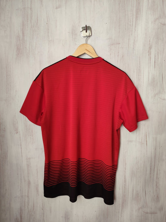 Manchester United 2018 2019 Home Size L Adidas soccer shirt jersey football kit