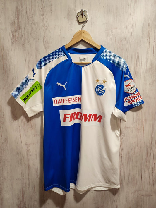 Grasshoppers Club Zurich 2017 2018 home Size L football shirt jersey kit Fazliu