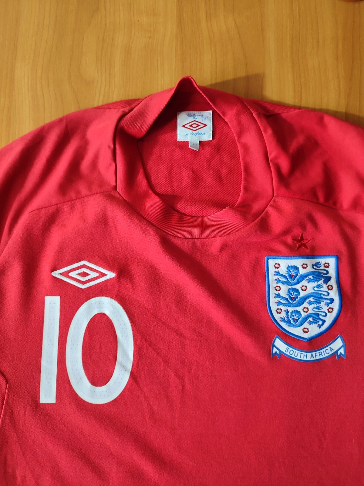 England 2010 2011 2012 away Size M 40" shirt jersey football soccer kit Rooney