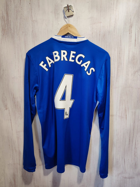 Chelsea London 2016 2017 home Sz M Adidas shirt jersey football kit L/S Fabregas