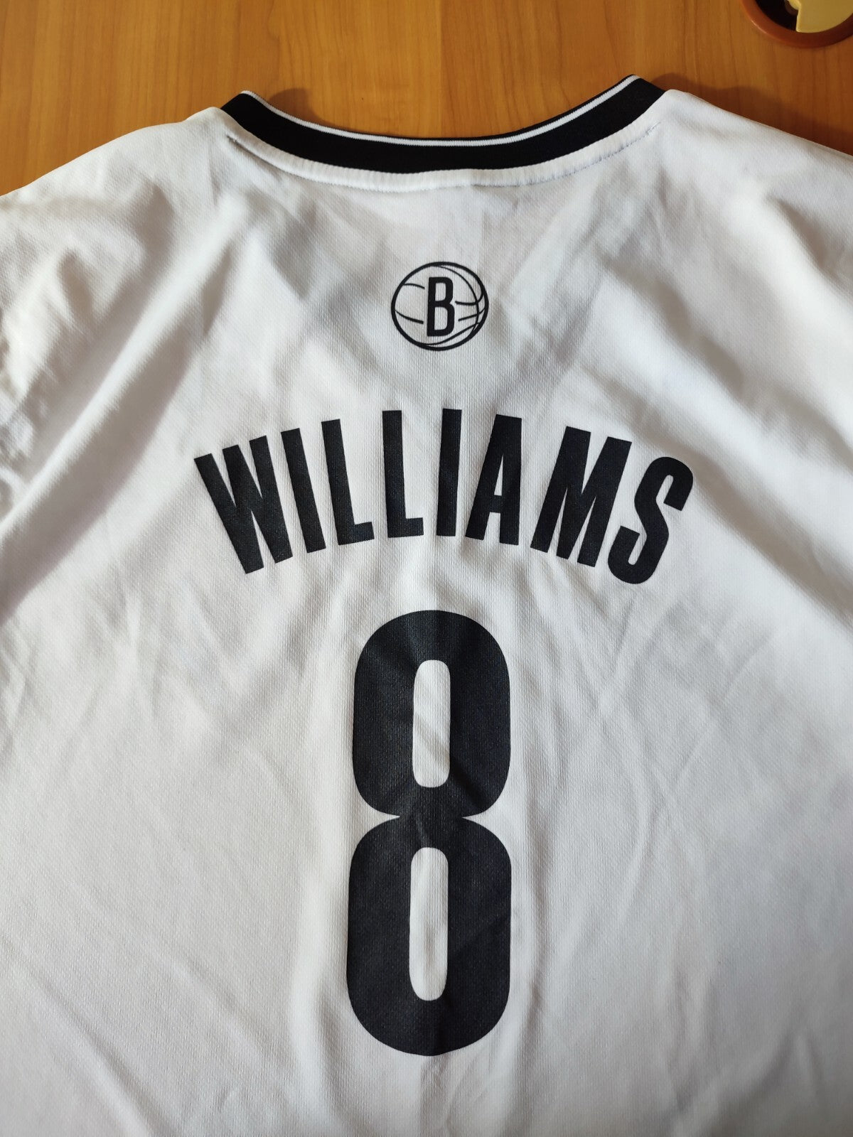 Brooklyn Nets #8 Williams Sz XL Adidas Basketball shirt jersey maillot kit tee