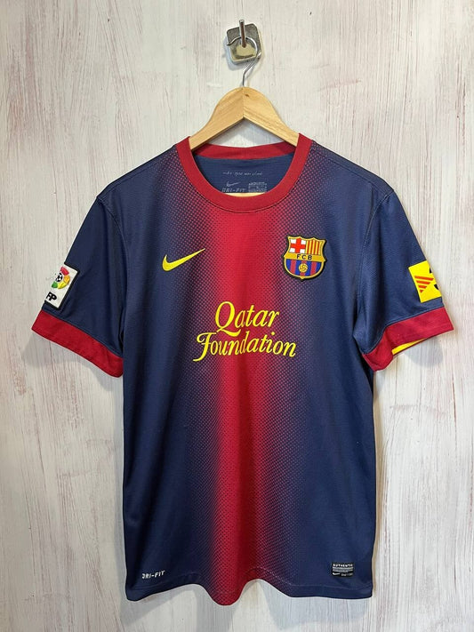 FC Barcelona 2012 2013 home Sz M Nike shirt jersey soccer football kit tee Messi