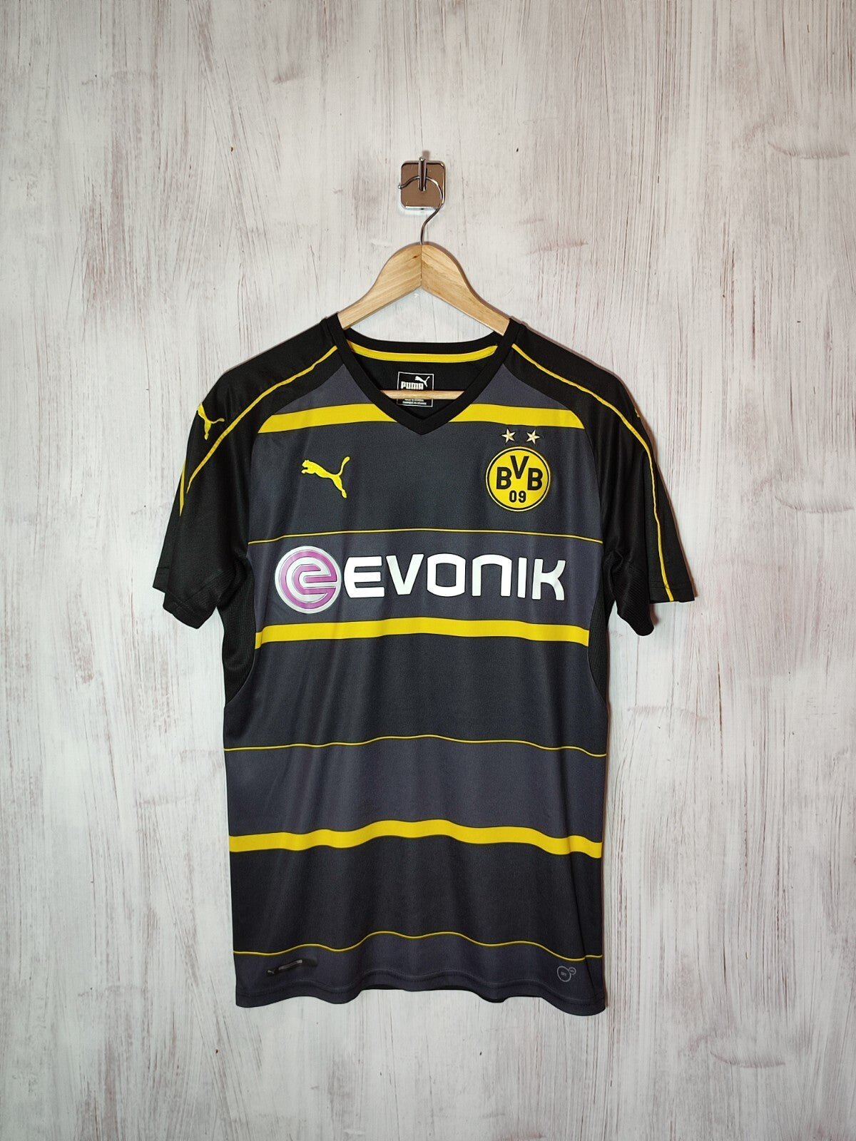 Borussia Dortmund 2016 2017 away Sz M BVB Puma trikot jersey shirt football kit