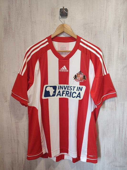 FC Sunderland 2012 2013 home Size L Adidas football shirt soccer jersey tee kit