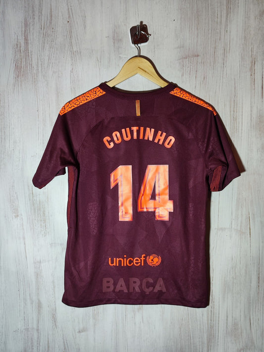 Kids 13-15Y FC Barcelona 2017 2018 third Sz XL shirt jersey 3rd kit tee Coutinho