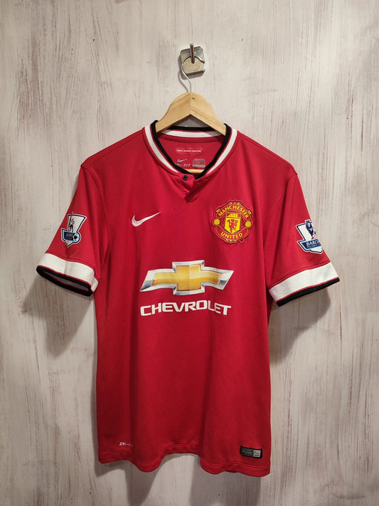 Manchester United 2014 2015 home Size M Nike soccer shirt jersey football Jones