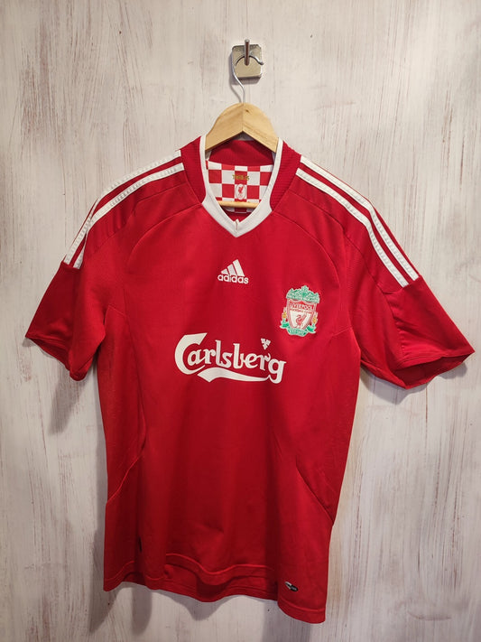 FC Liverpool 2008 2009 2010 home Size M shirt soccer football jersey kit Gerrard
