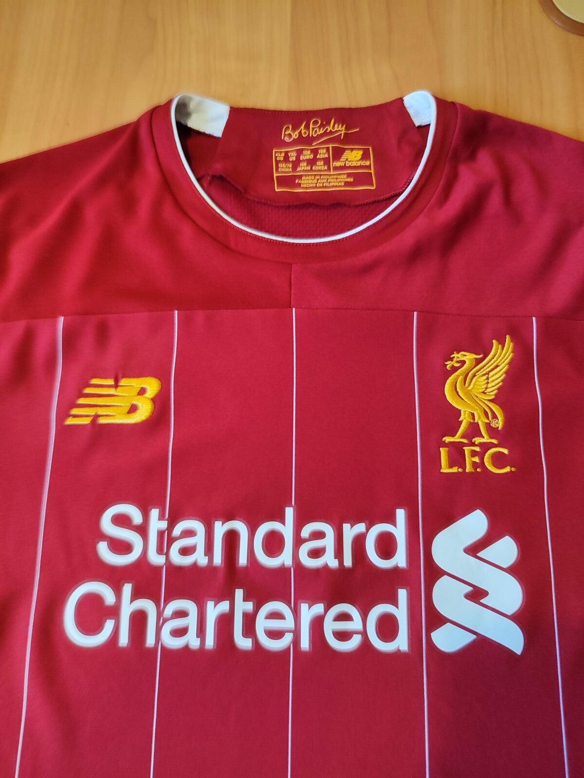 KIDS FC Liverpool Sz XL 2019 2020 home shirt soccer football jersey kit maillot
