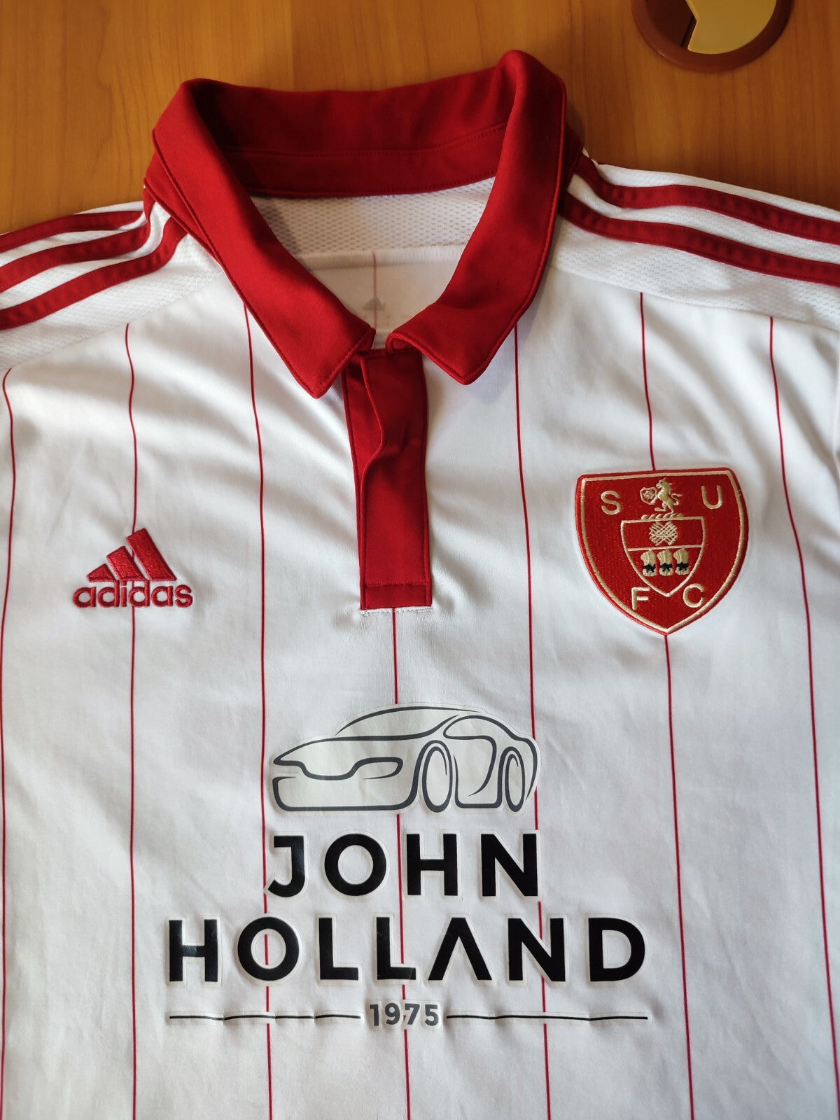Sheffield United 2015 2016 home Sz M Adidas shirt jersey soccer football kit tee