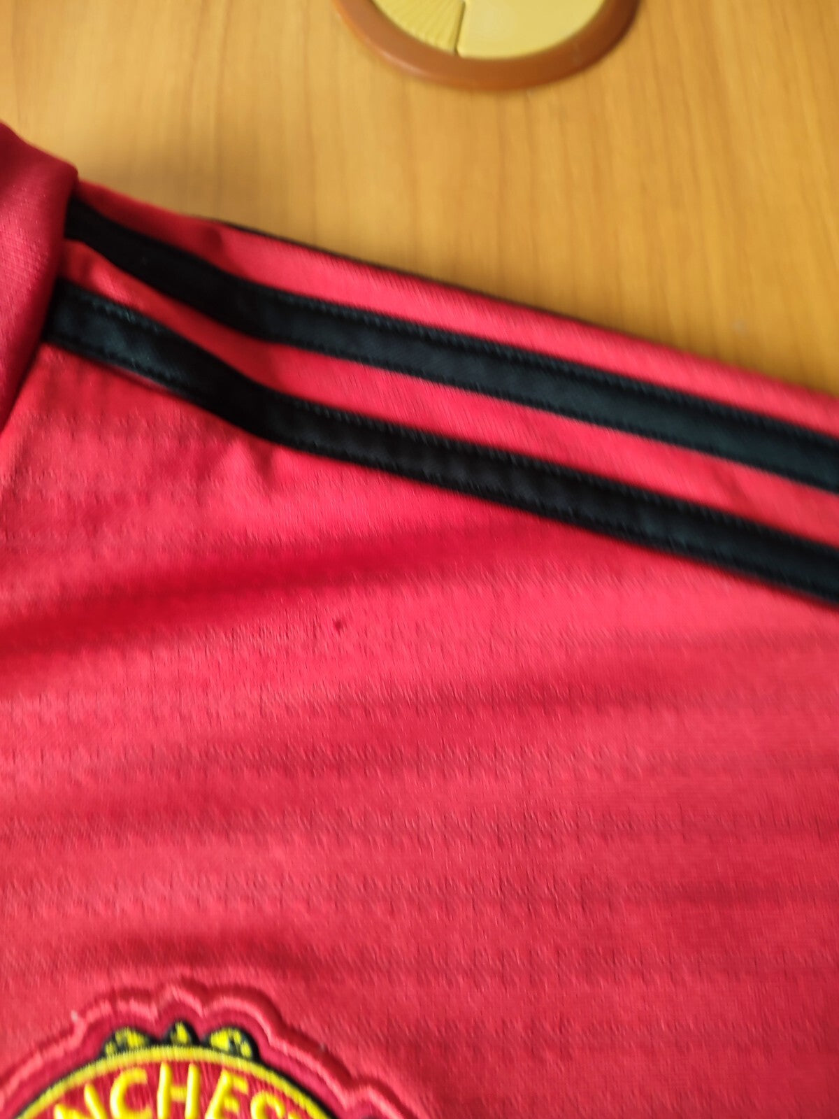 Manchester United 2018 2019 Home Size L Adidas soccer shirt jersey football kit