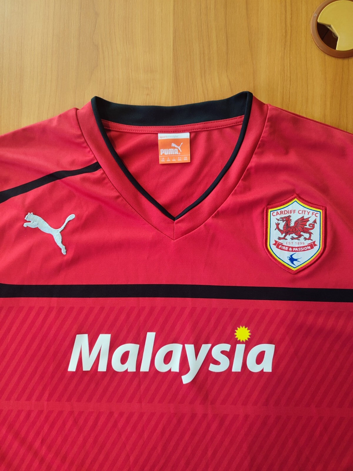 FC Cardiff City 2012 2013 away Size 4XL football shirt jersey soccer kit soccer