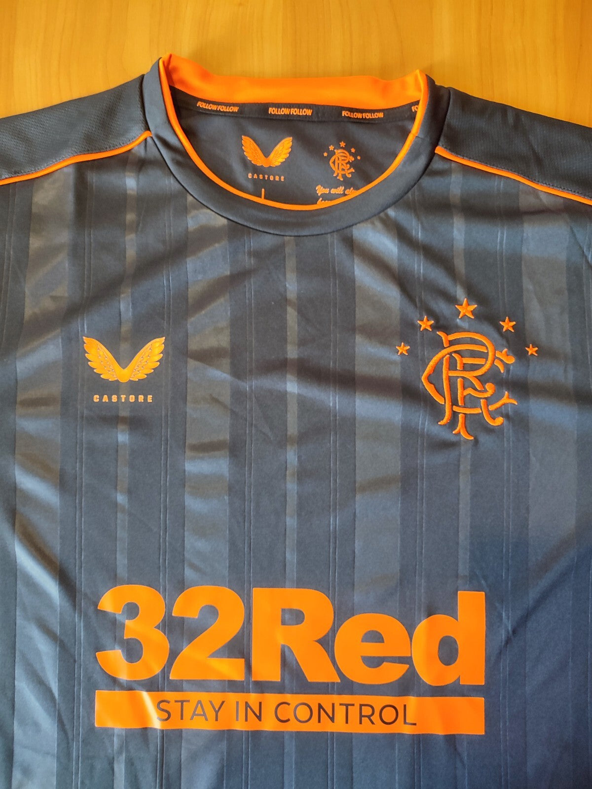 Glasgow Rangers 2020 2021 third Size L Castore soccer shirt jersey football 3rd
