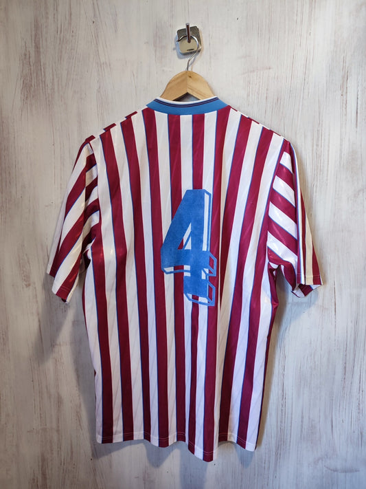 VINTAGE Manchester City 1988 1989 away Size L Umbro football soccer shirt jersey