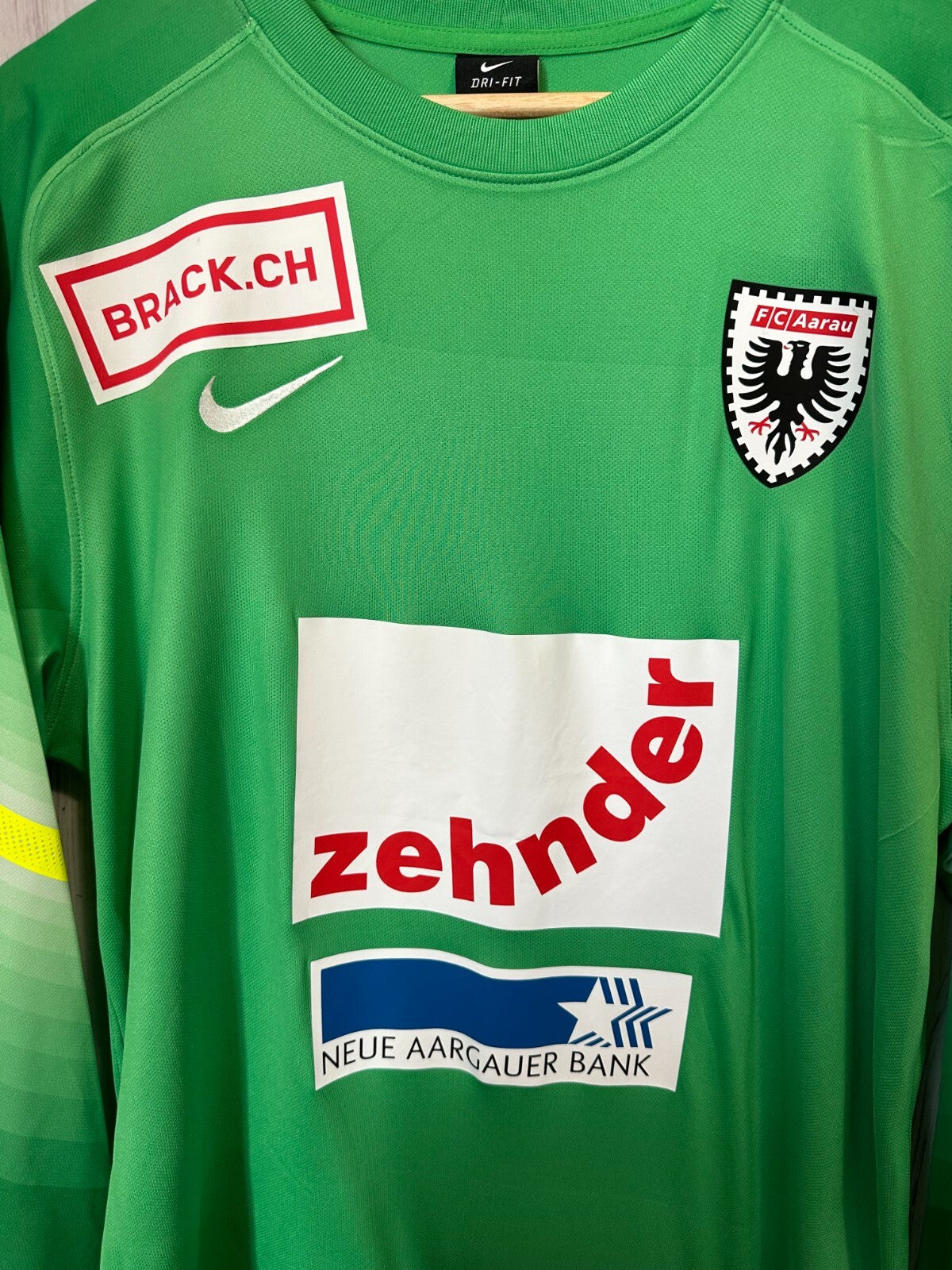 FC Aarau 2015 2016 goalkeeper Size L football shirt jersey soccer Deana kit tee