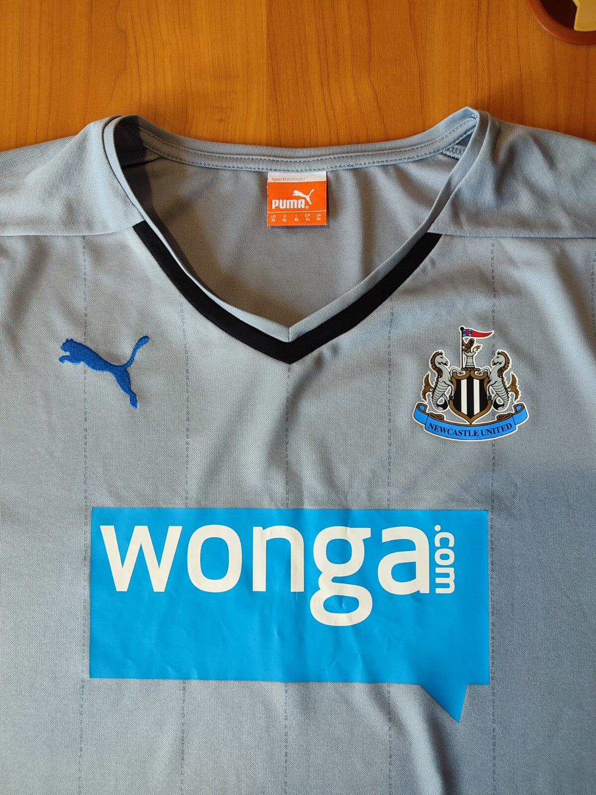Newcastle United 2014 2015 away Sz XL Puma football shirt jersey soccer kit tee