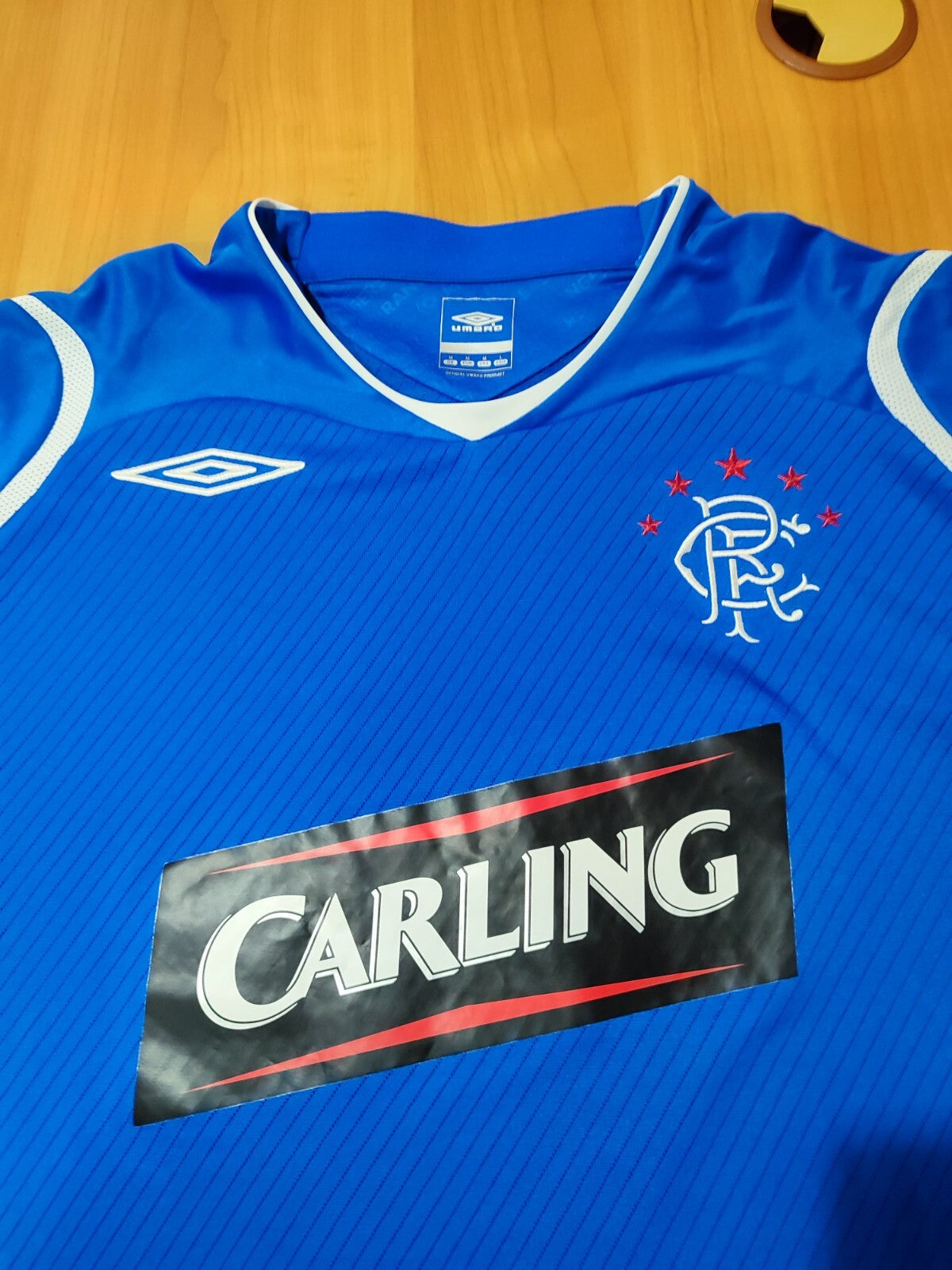 Glasgow Rangers 2008 2009 home Size M Umbro football soccer shirt jersey kit tee