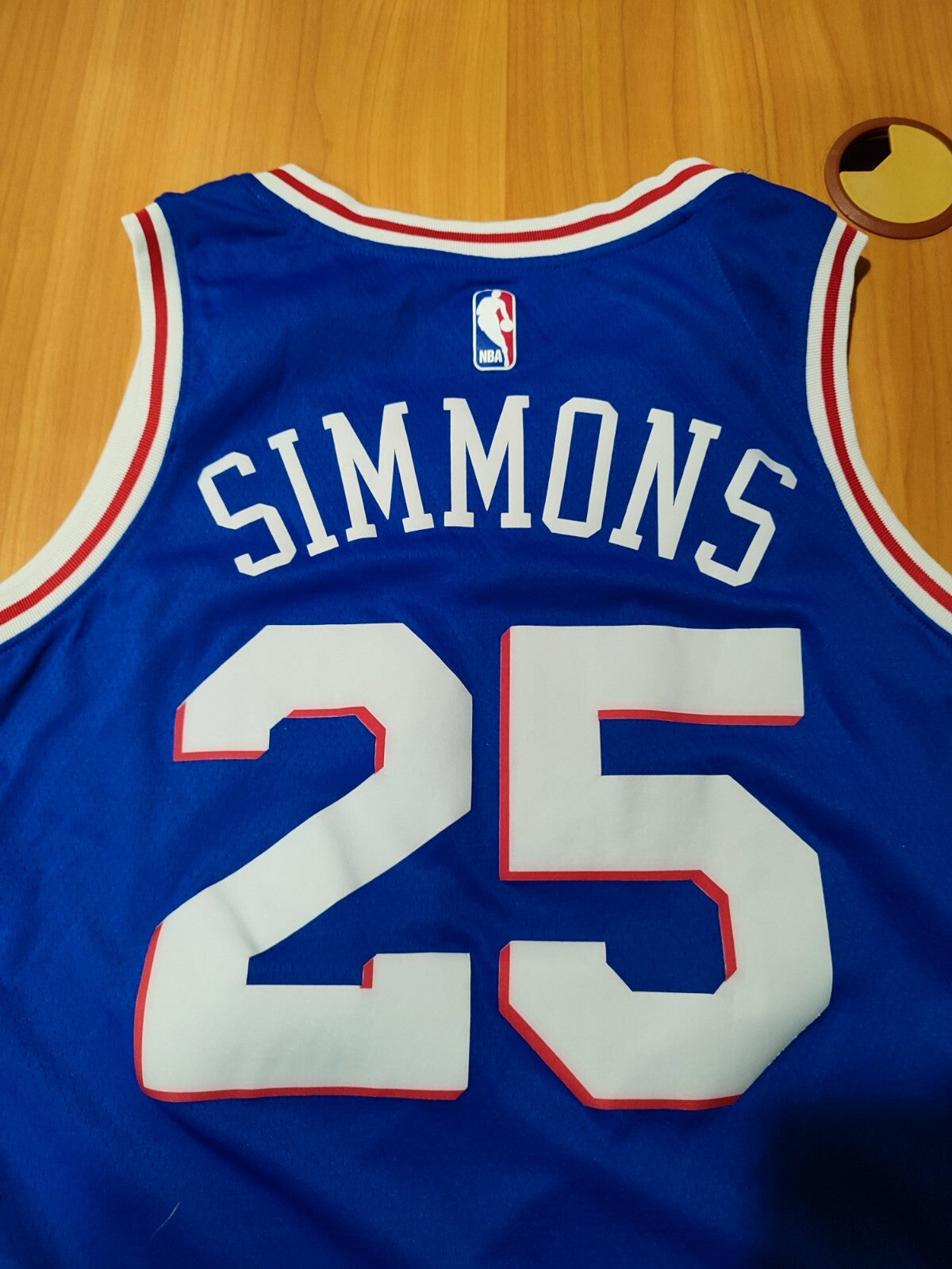 NBA Philadelphia 76ers #25 Simmons Sz L Nike basketball shirt jersey maillot kit
