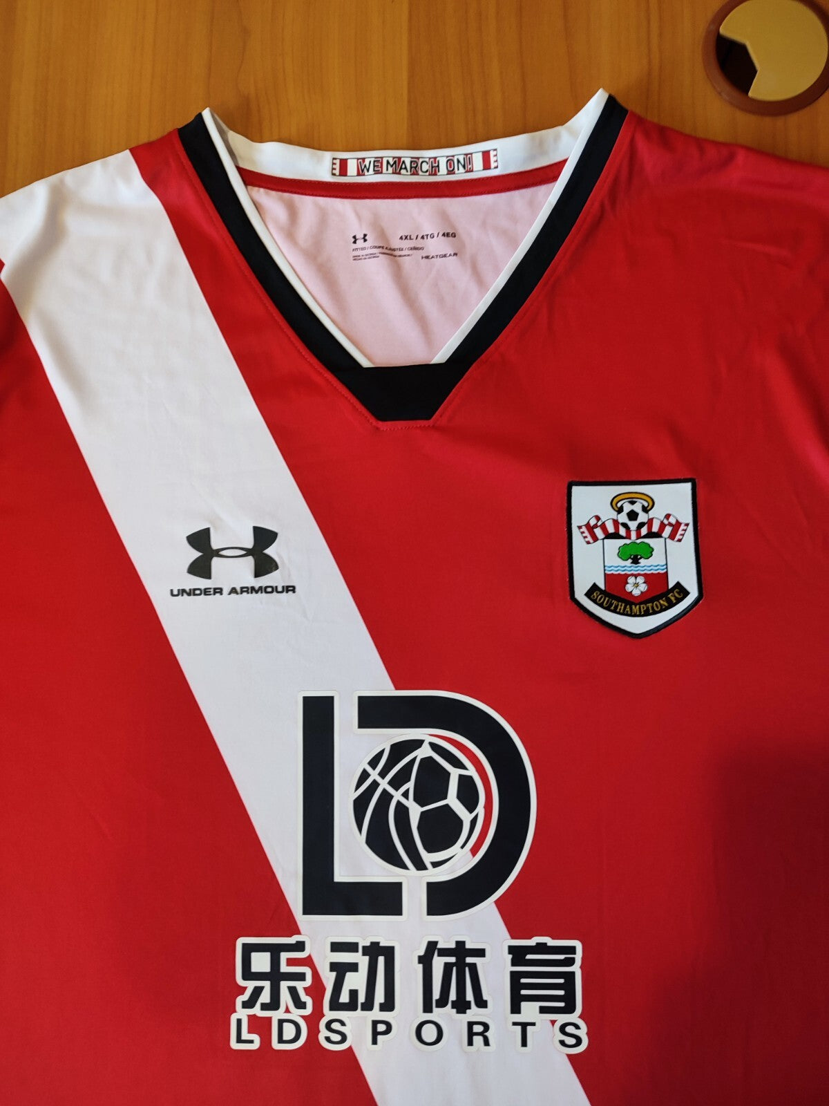 Southampton 2020 2021 home Sz 4XL Under Armour football soccer shirt jersey kit