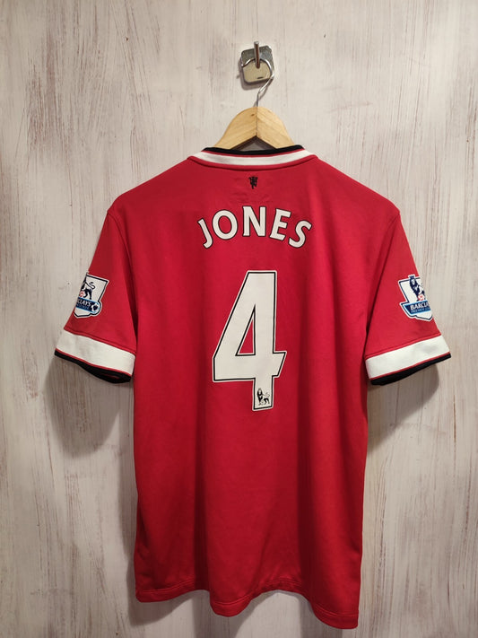 Manchester United 2014 2015 home Size M Nike soccer shirt jersey football Jones