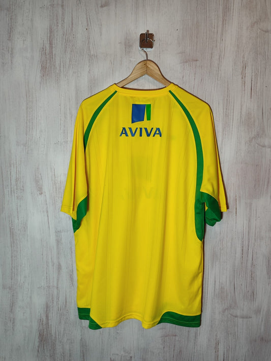 Norwich City 2010 2011 home Sz 3XL Xara shirt soccer football jersey kit maillot