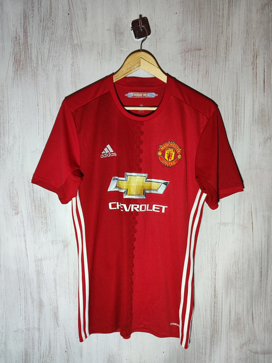 Manchester United 2015 2016 home Size M Adidas soccer shirt jersey football kit