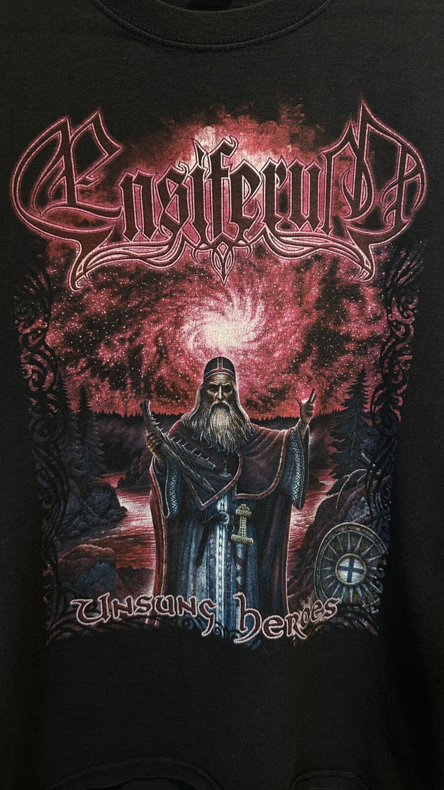 Ensiferum - For metal you will kneel Size S tee t-shirt Fruit of the Loom Small