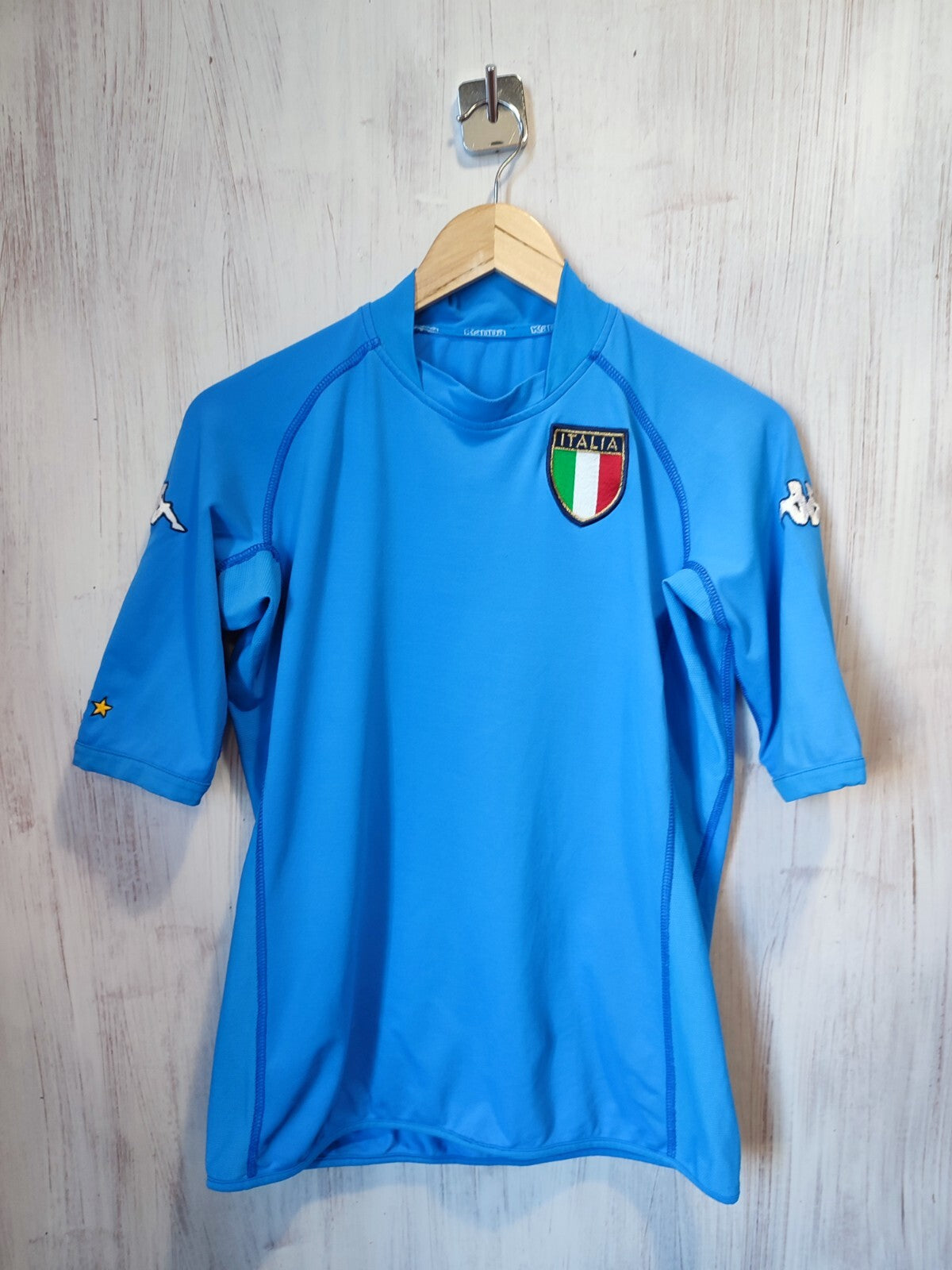 Italy 2000 2001 2002 home Sz M Kappa shirt jersey soccer Italia football kit tee
