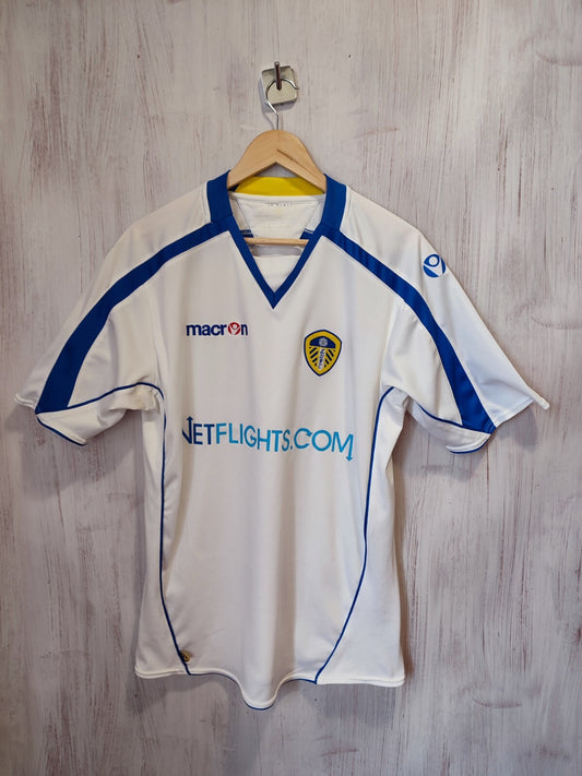Leeds United 2008 2009 home Sz L Macron jersey shirt soccer football vintage kit