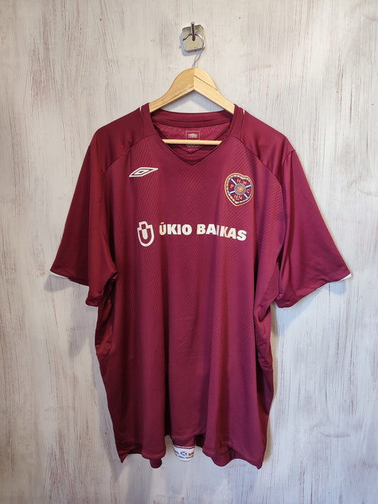 Heart of Midlothian 2008 2009 home Size 4XL football shirt jersey soccer kit tee
