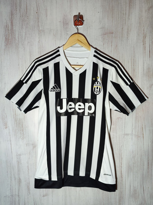 Juventus 2015 2016 home Sz S Adidas shirt jersey football soccer maillot kit tee