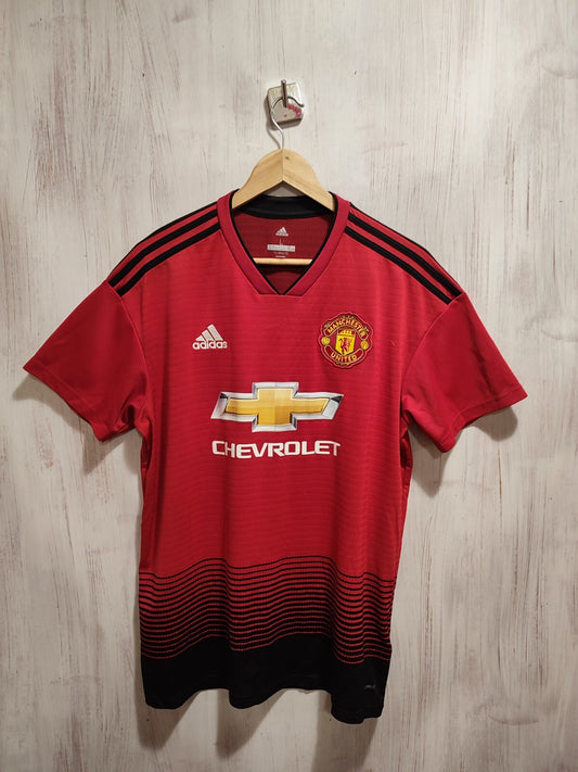 Manchester United 2018 2019 home Size L Adidas soccer shirt jersey football kit